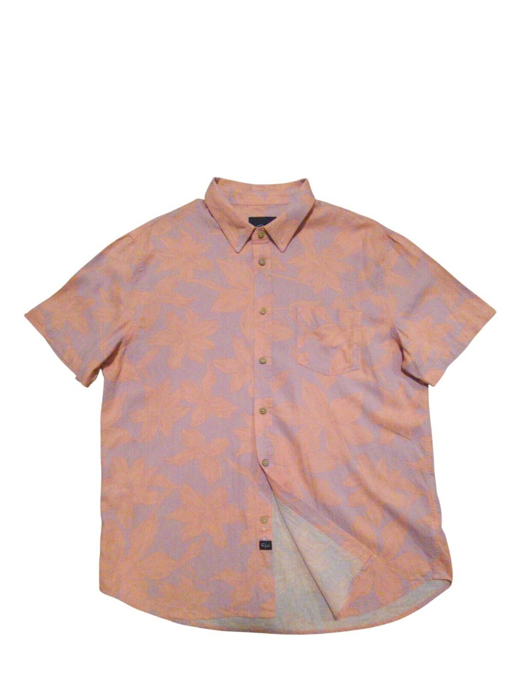 Rails Carson Men's L Floral Short Sleeve Collared Button-Up Shirt Pockets